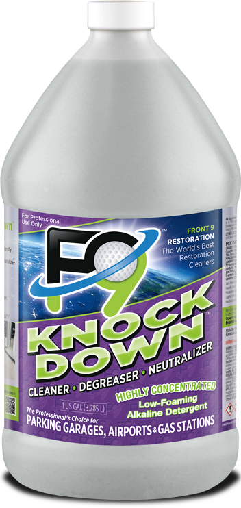 F9 Knockdown, Low-Foam Cleaner, Degreaser, Neutralizer - 1 Gallon